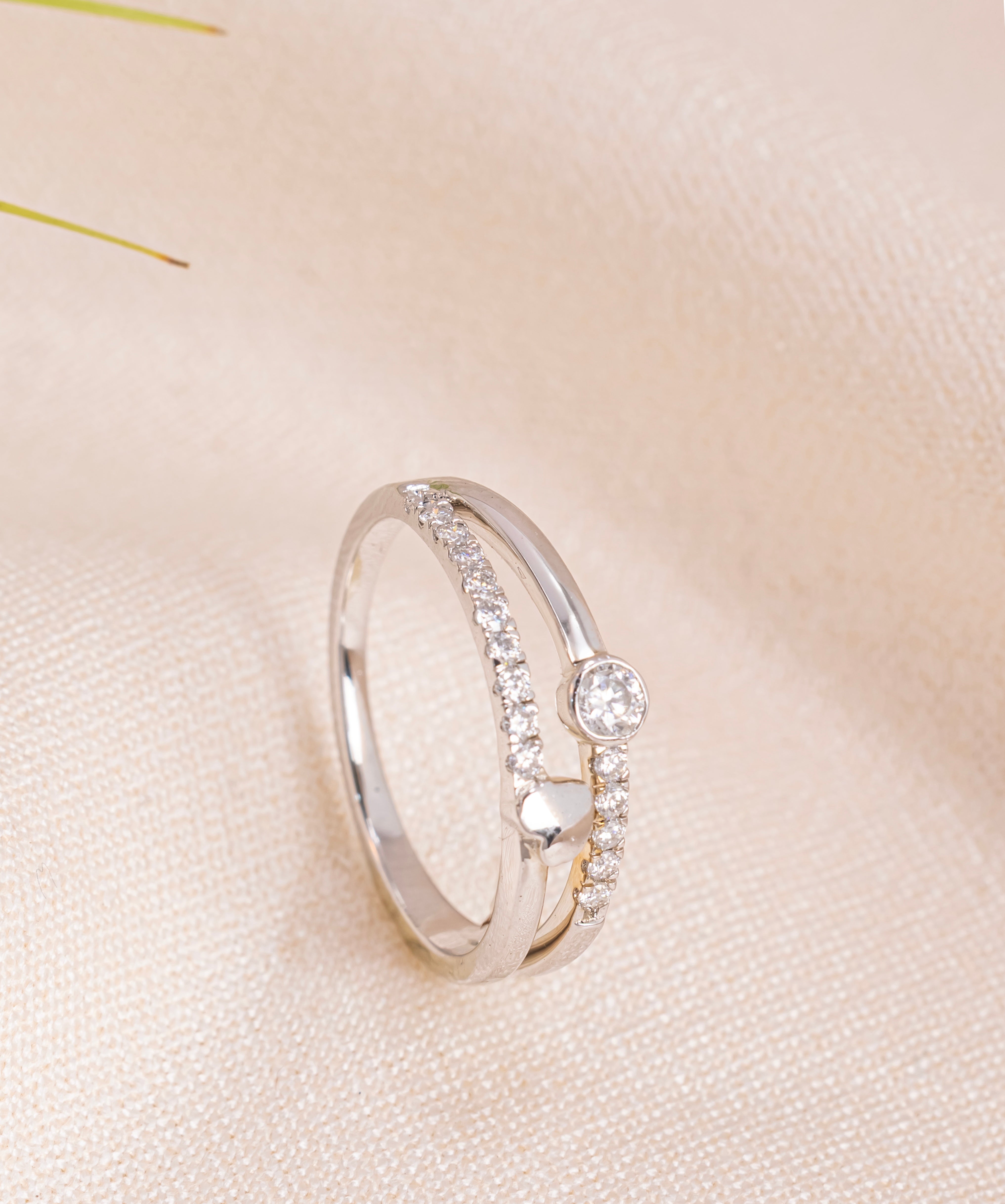 Luna Radiance Twin-Stone Ring