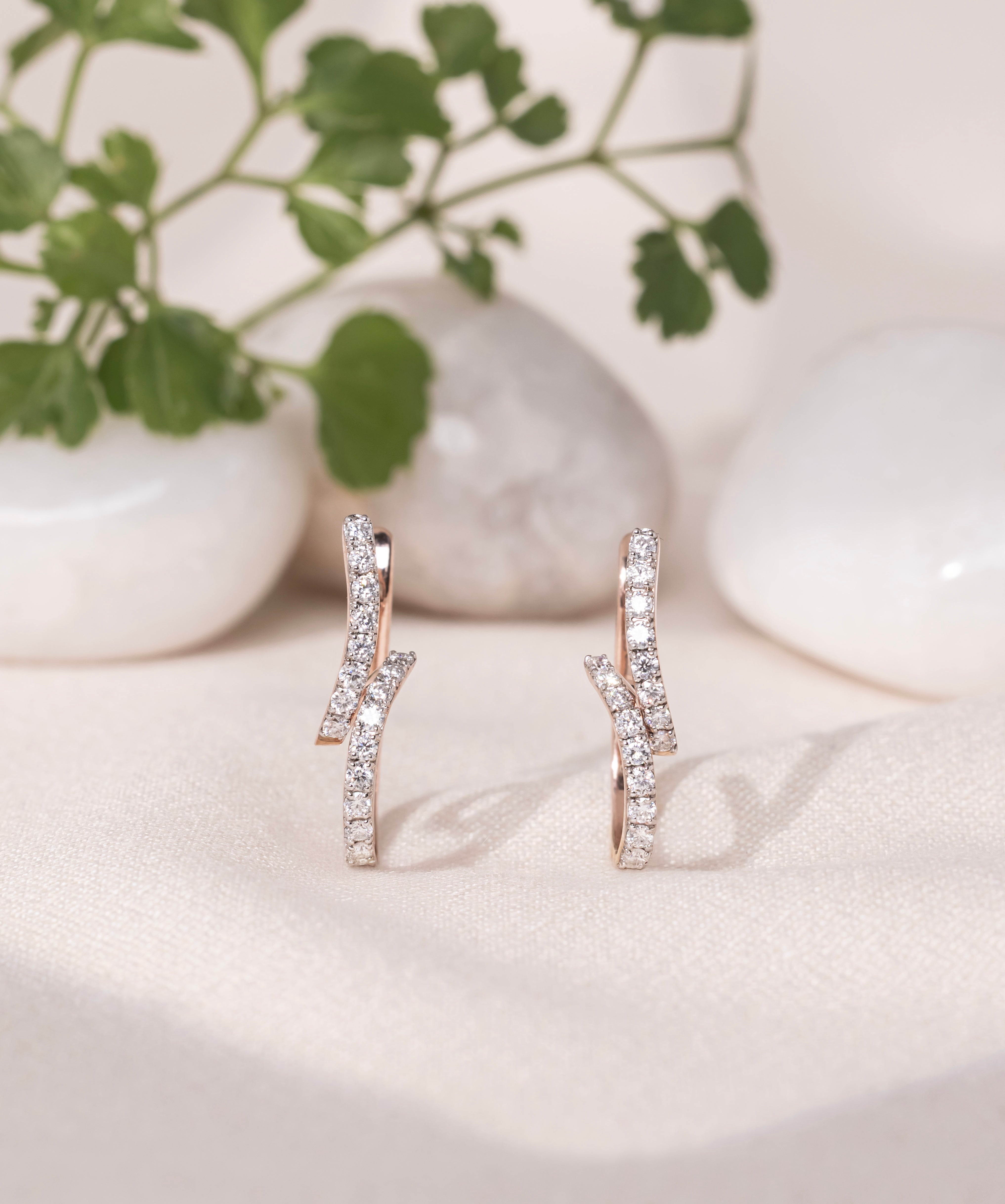 Zig-Zag Hoop Earrings