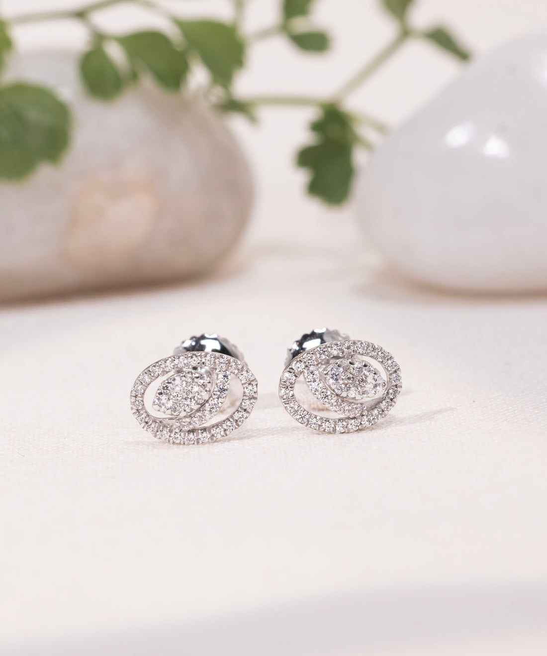 Orbit Glow Stud Earrings