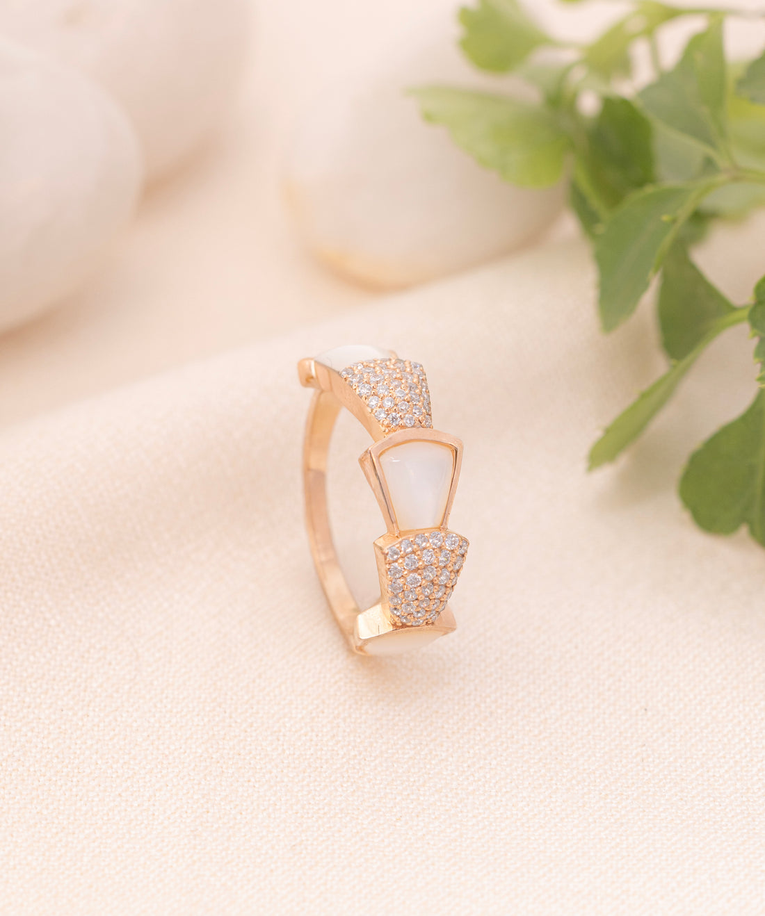 Mosaic Fan Shell Ring