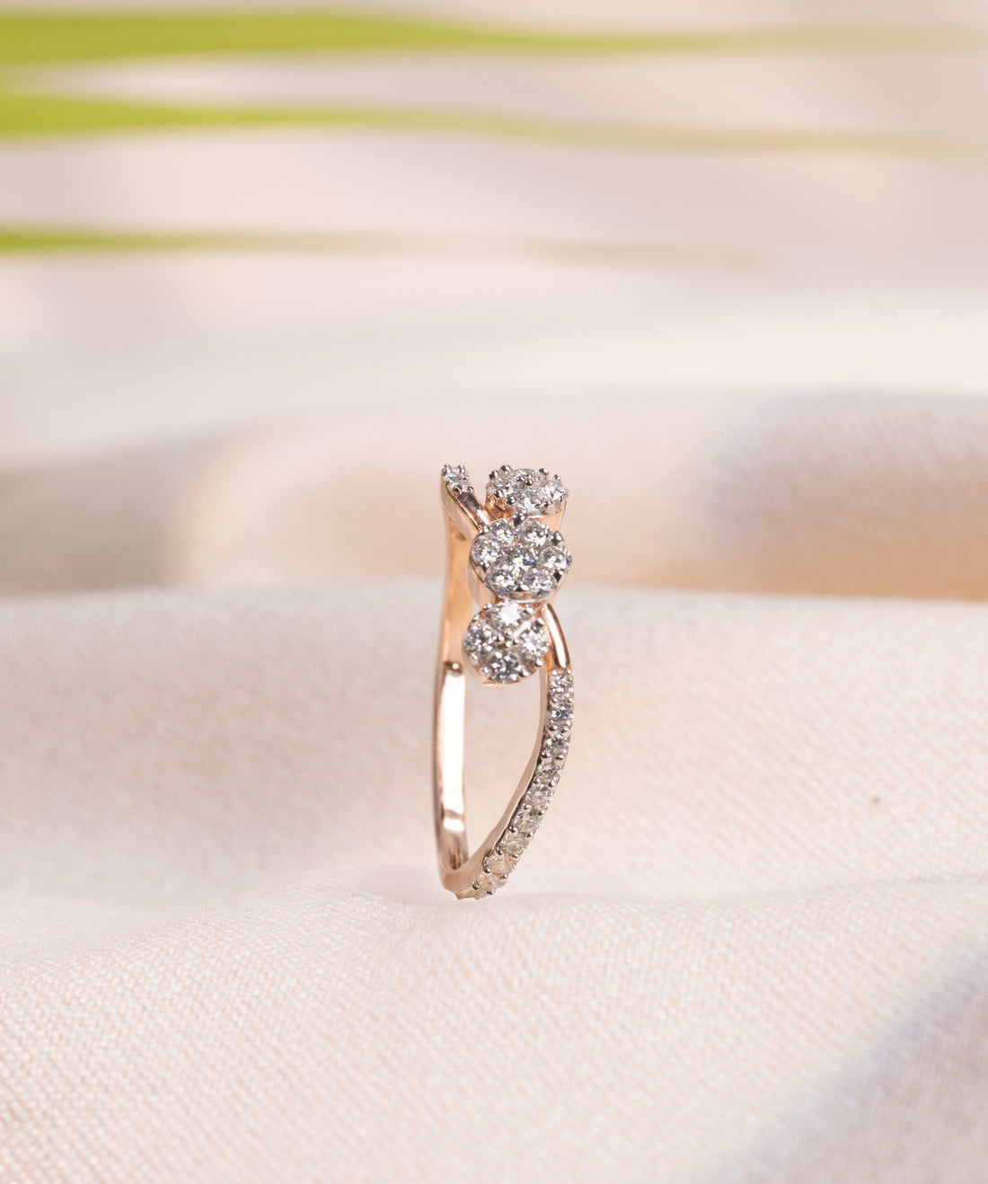 Luminous Petal Ring