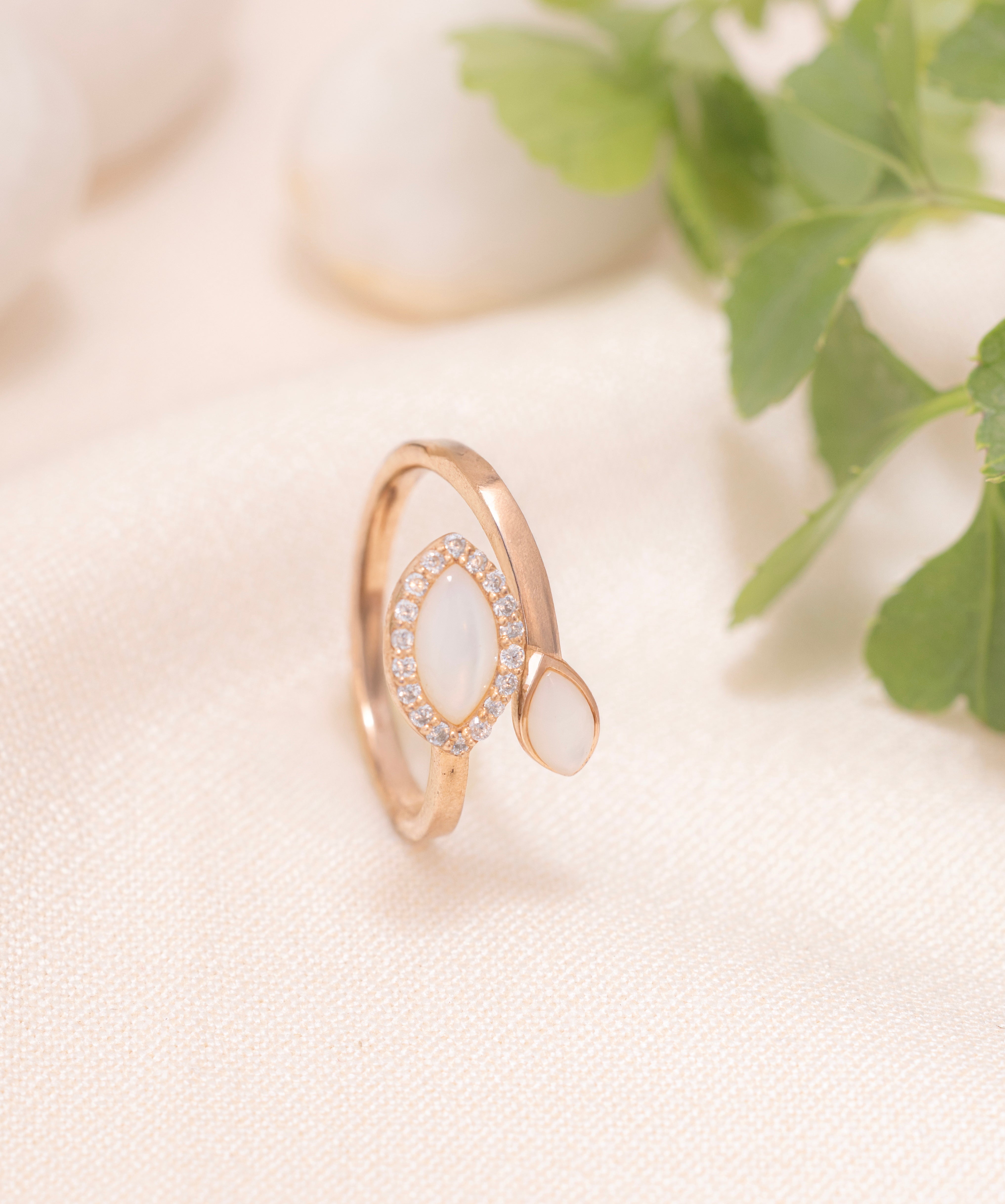 Ethereal Petal Bypass Ring