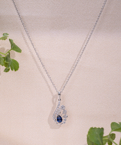 Azure Majesty Winged Pendant