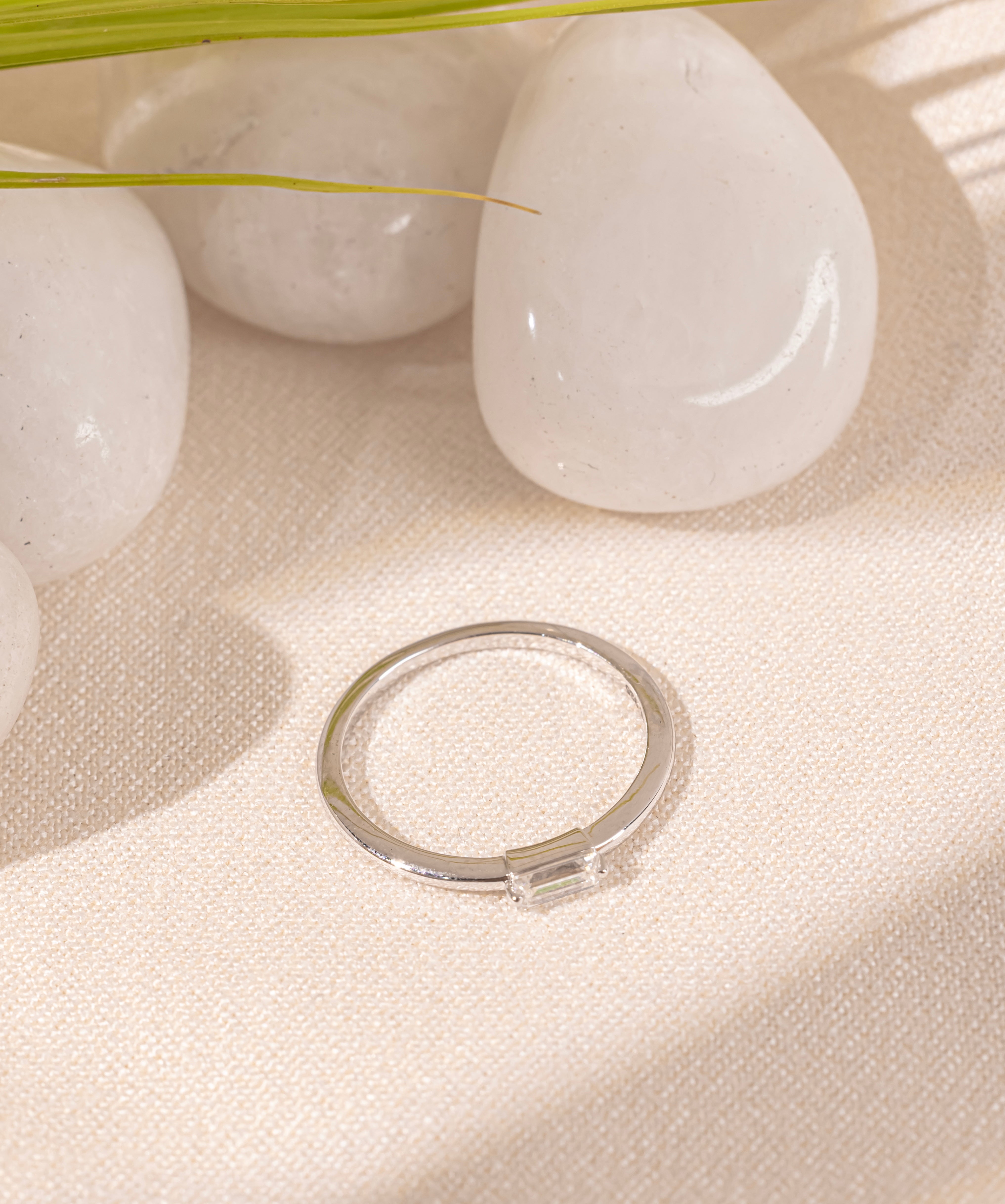 Minimalist Baguette Ring