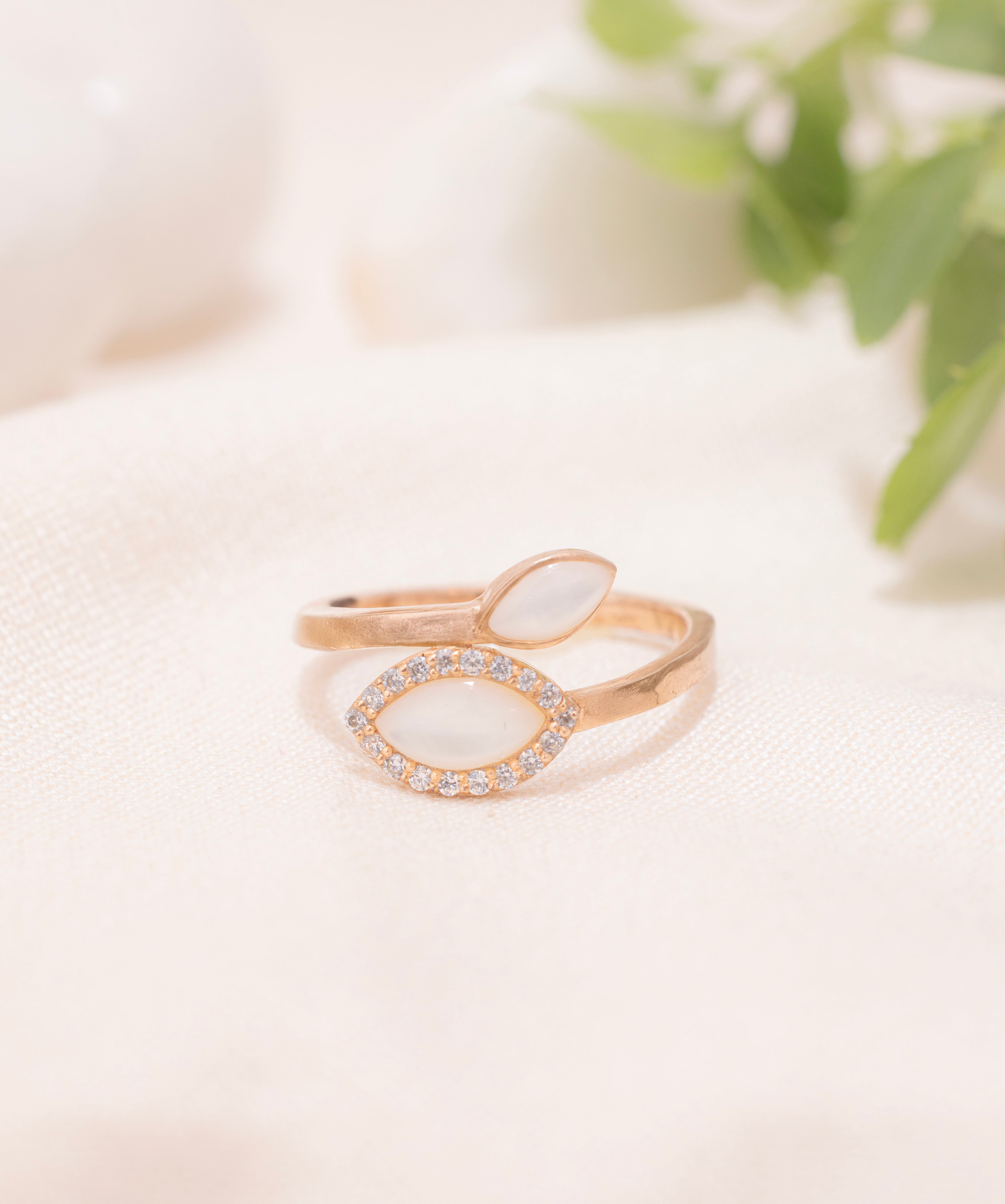 Ethereal Petal Bypass Ring