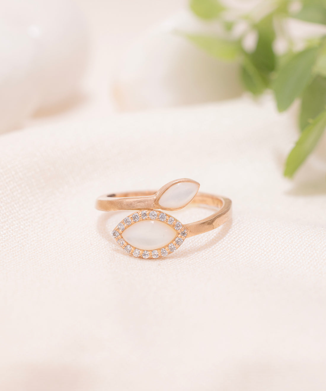 Ethereal Petal Bypass Ring
