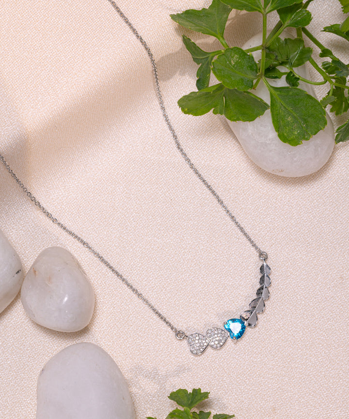 Cerulean Path Heart Pendant