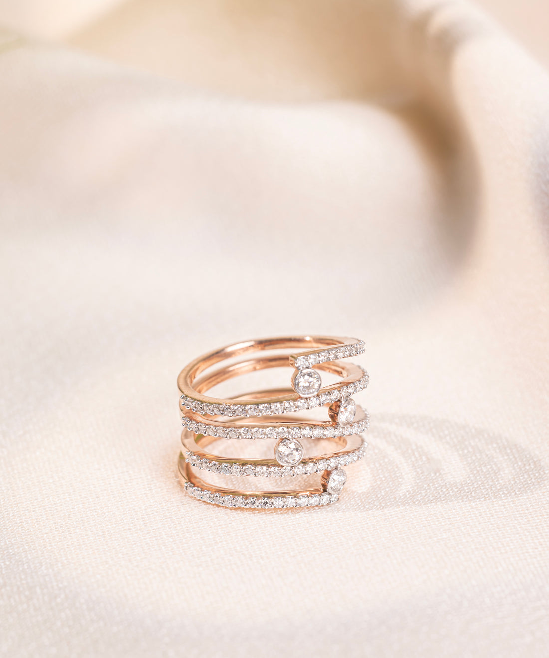 Celestia Glow Multi-Band Ring