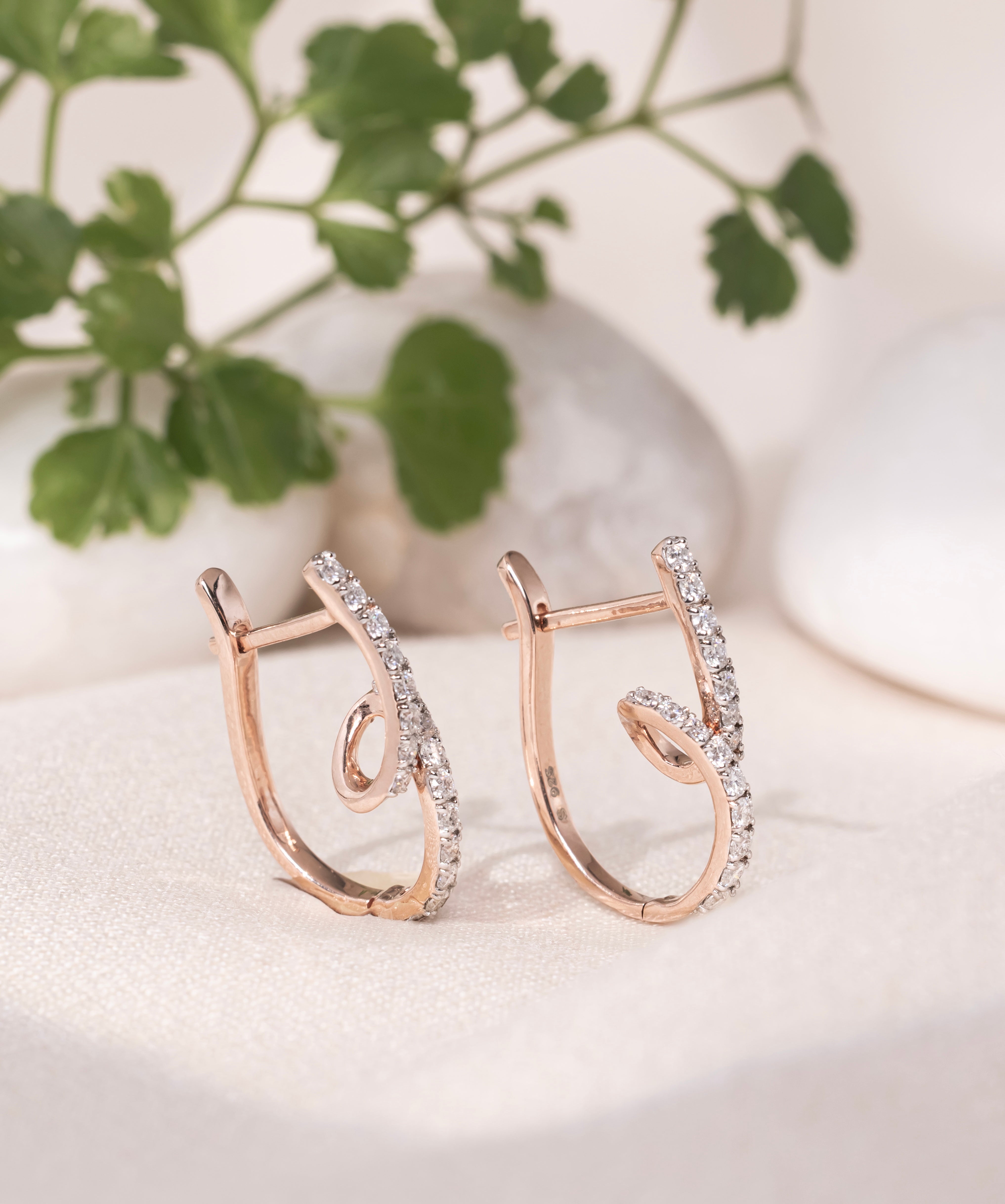 Zig-Zag Hoop Earrings