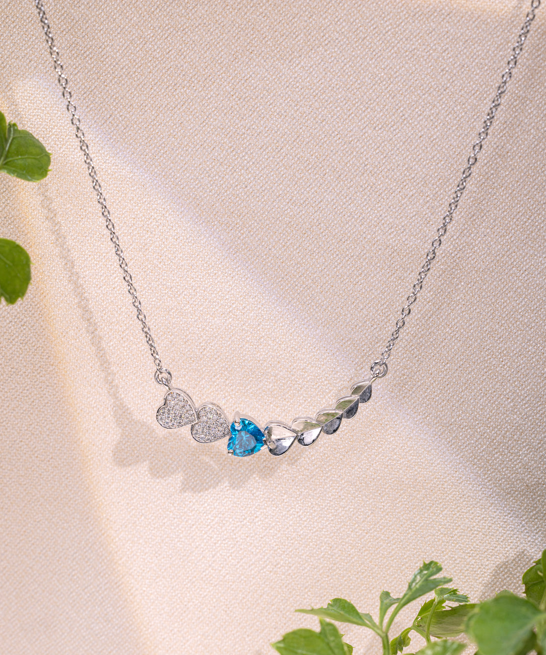 Cerulean Path Heart Pendant