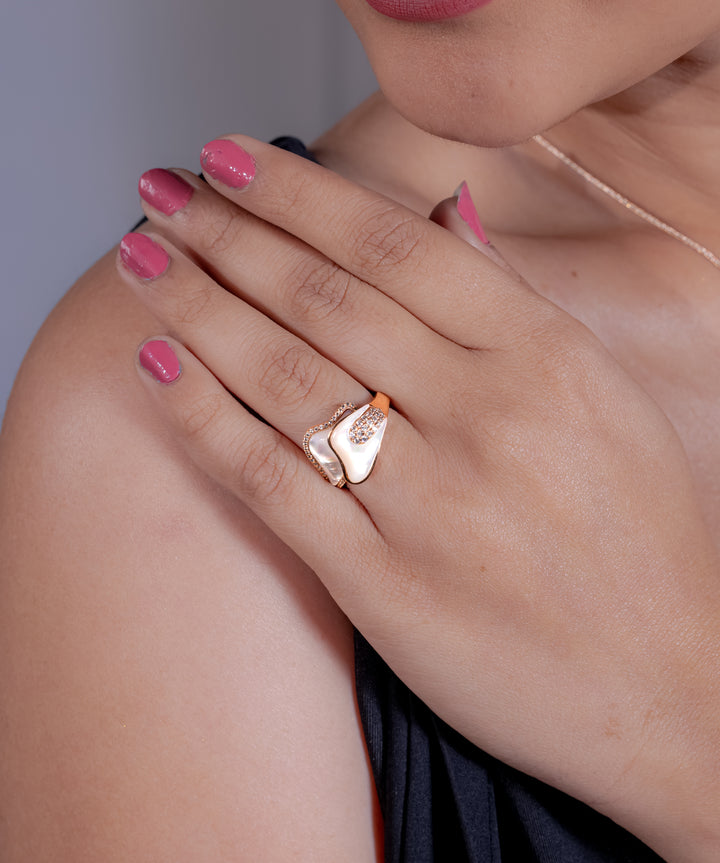 Tidal Grace Sculptural Ring