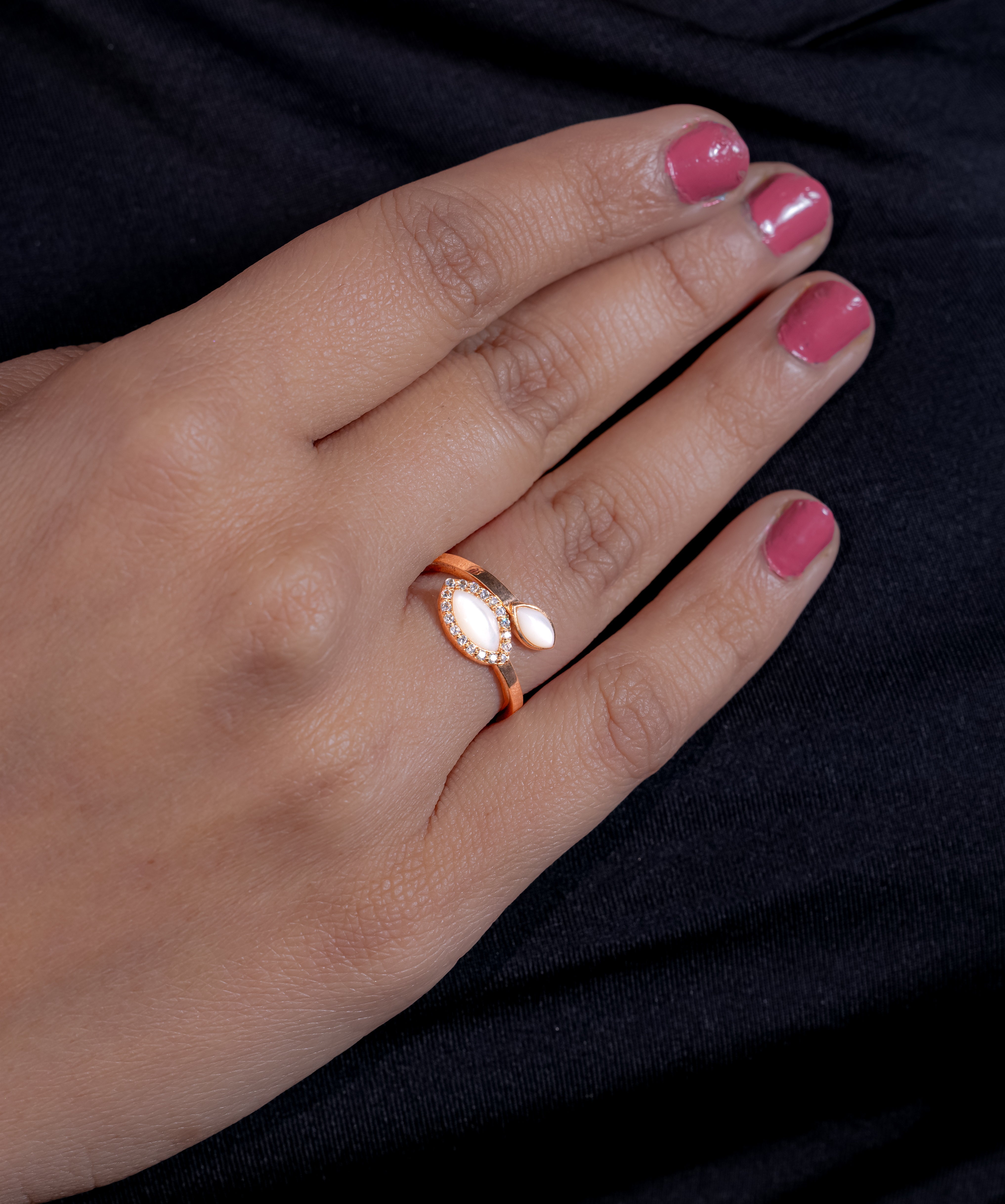 Ethereal Petal Bypass Ring