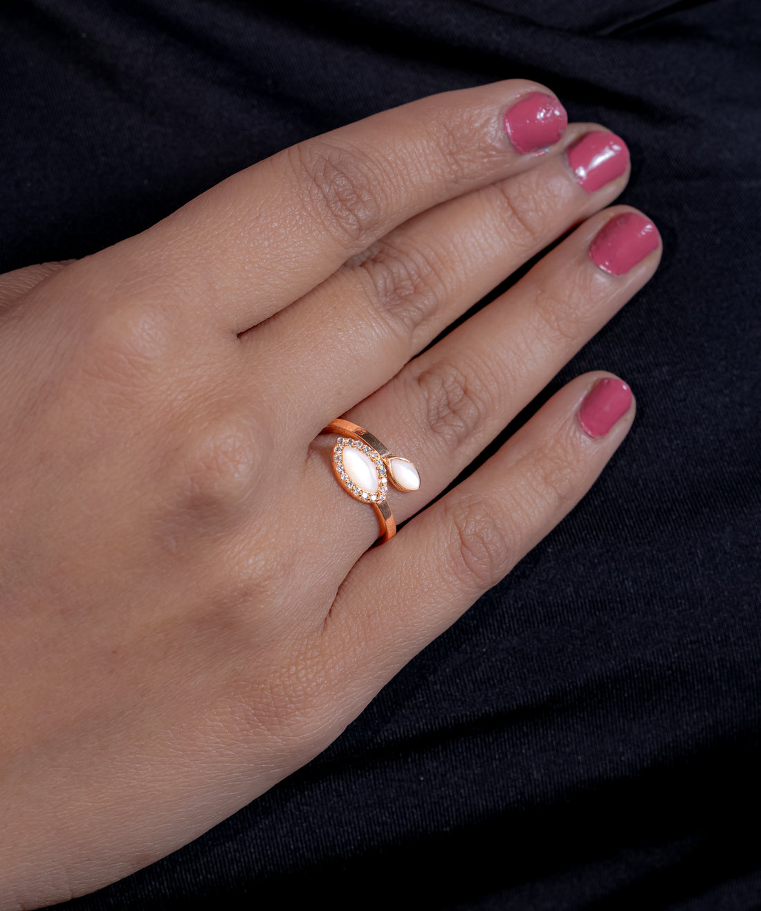 Ethereal Petal Bypass Ring