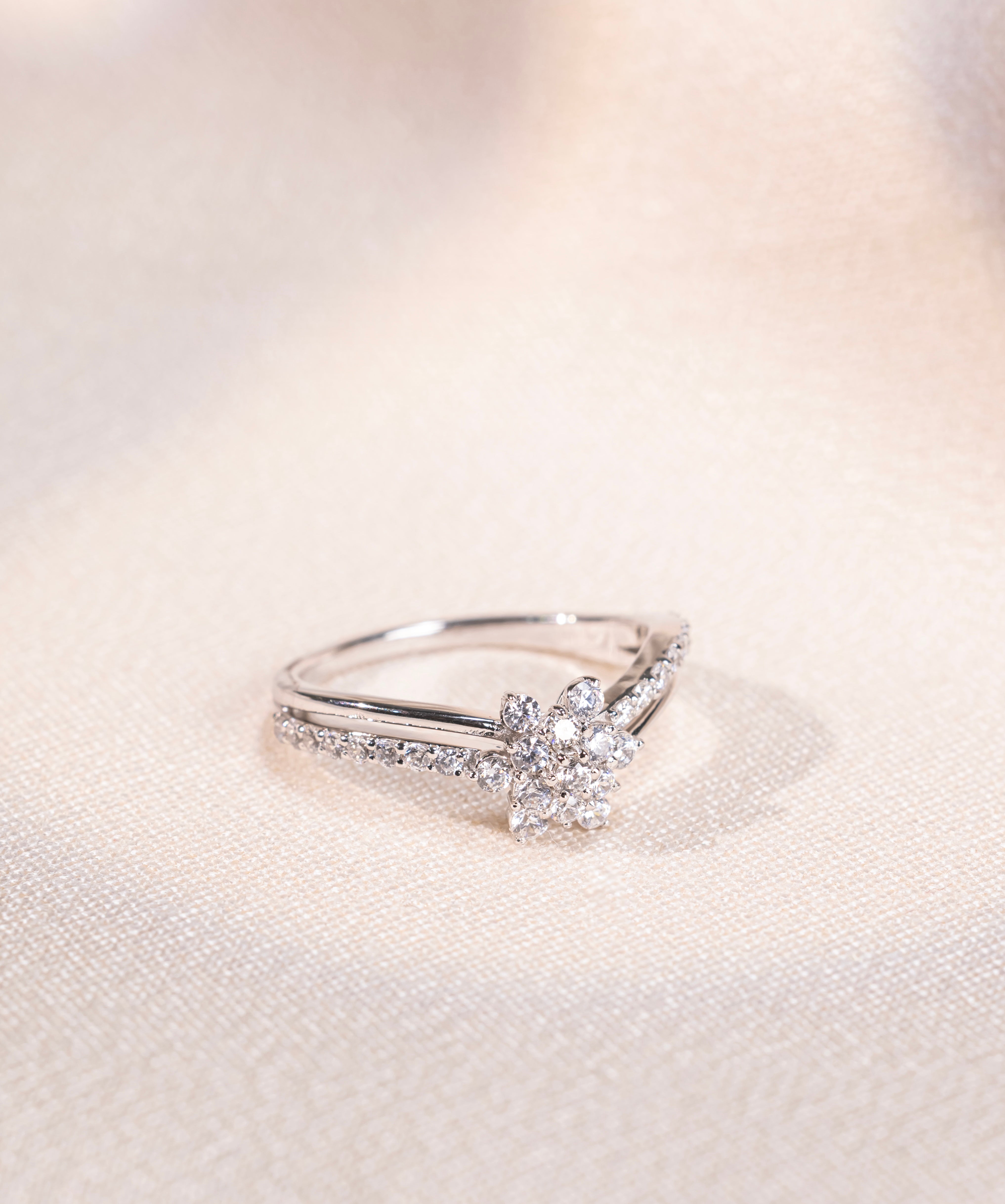 Glacial Bloom Ring