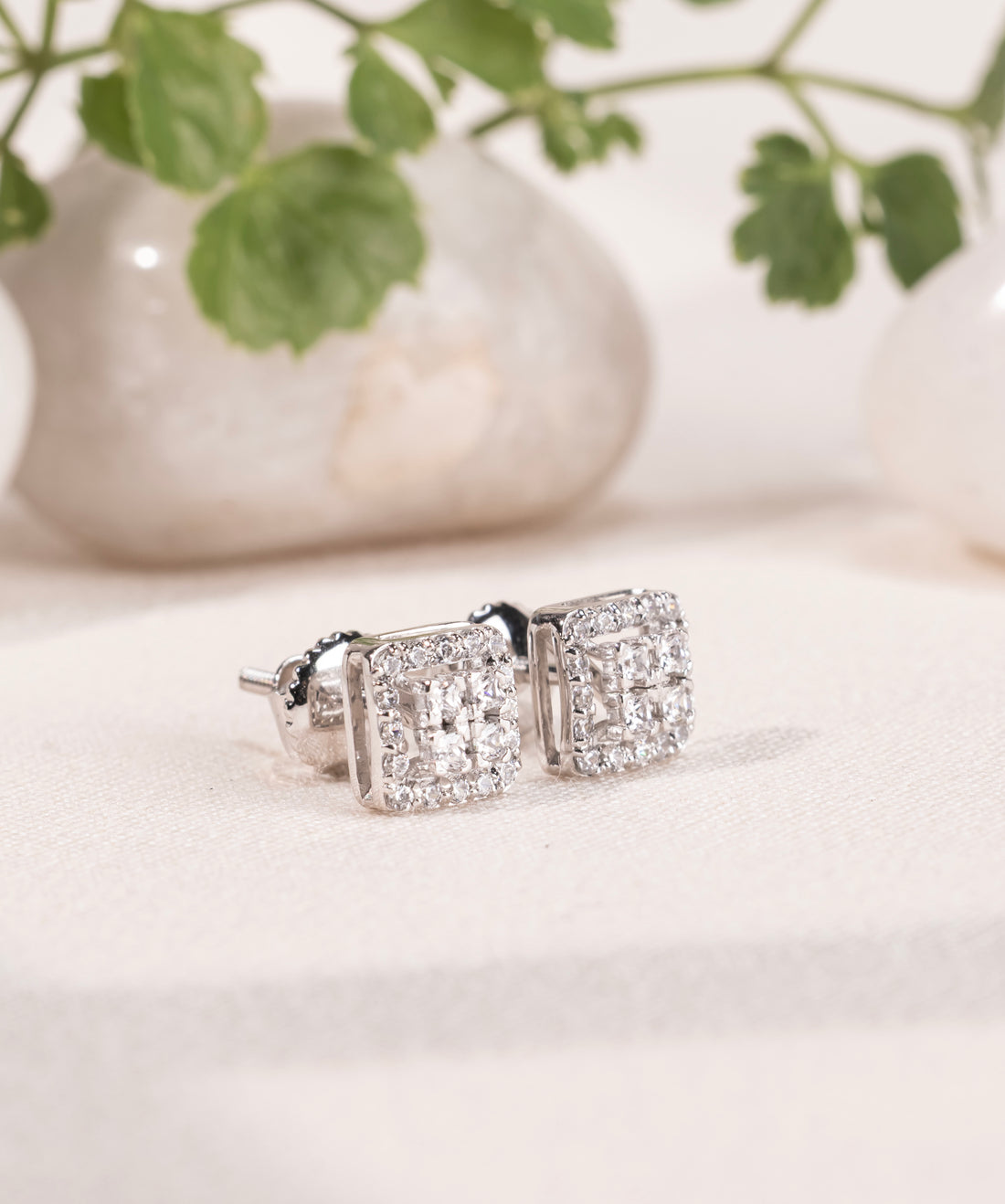 Elite Square Spark Earrings
