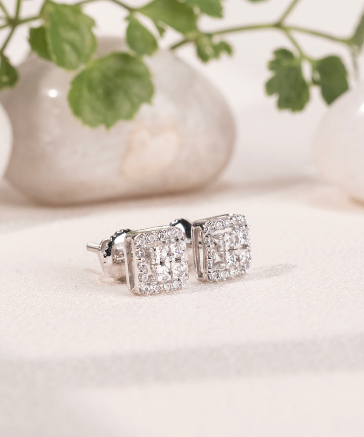 Elite Square Spark Earrings