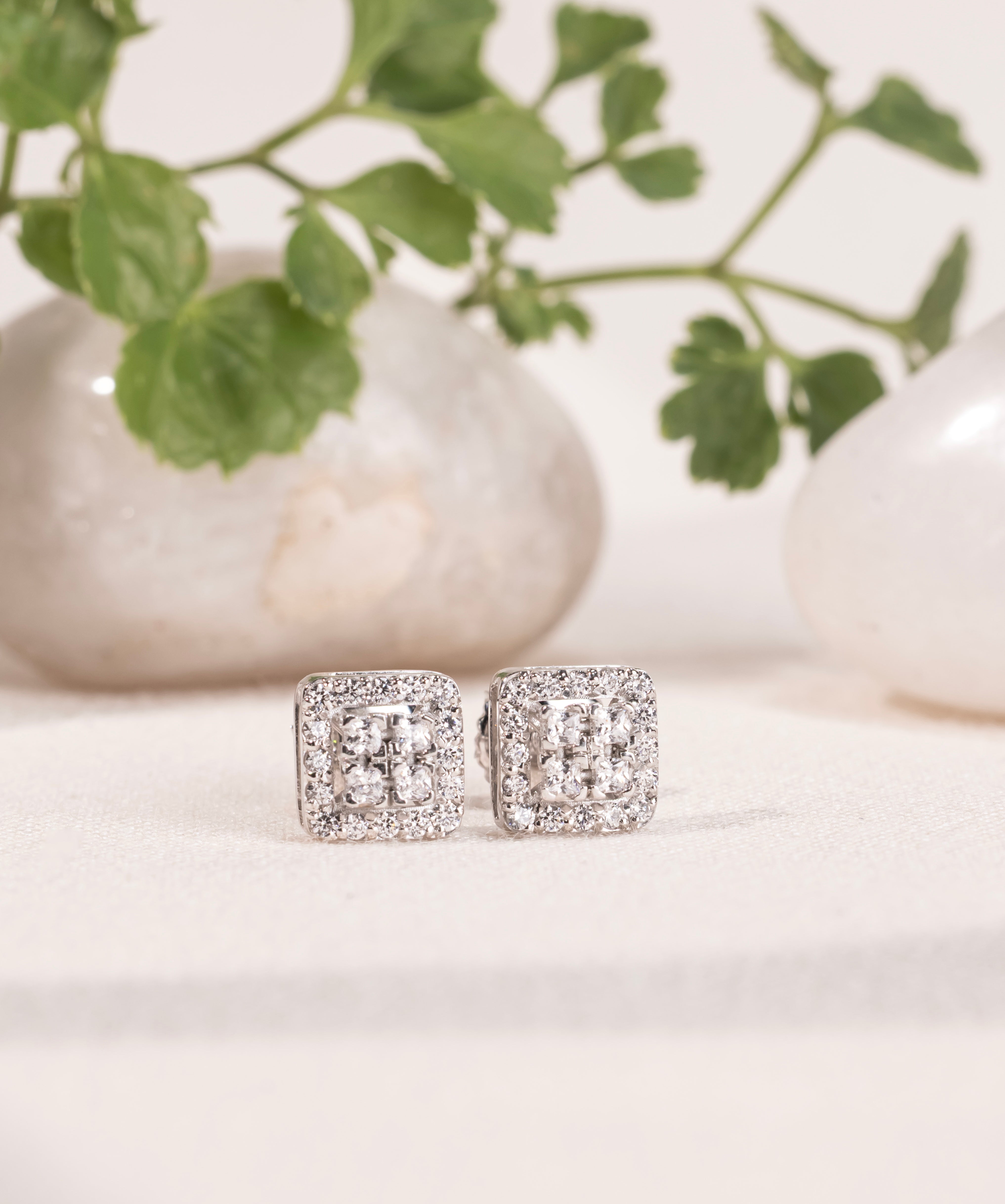Elite Square Spark Earrings