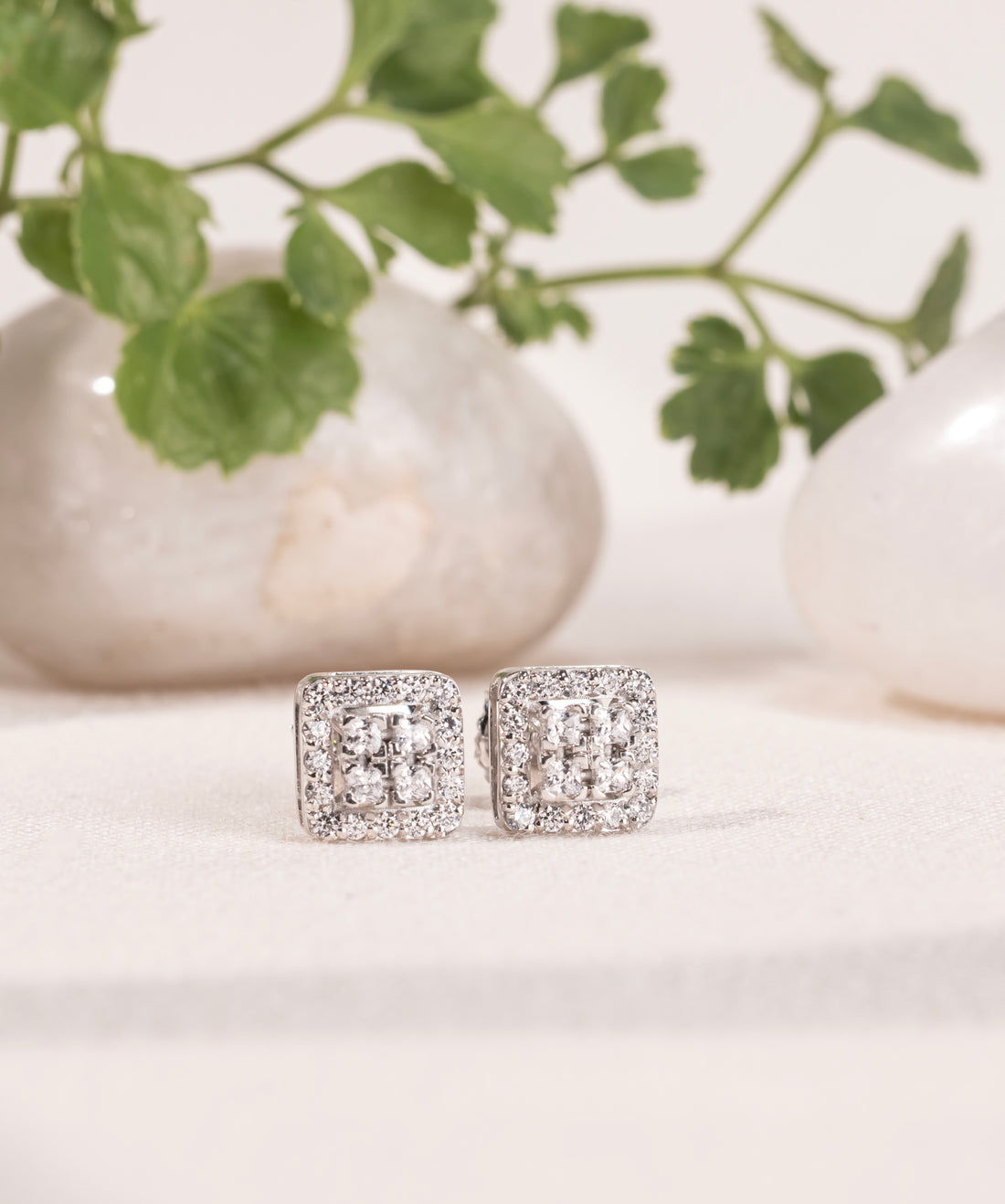 Elite Square Spark Earrings