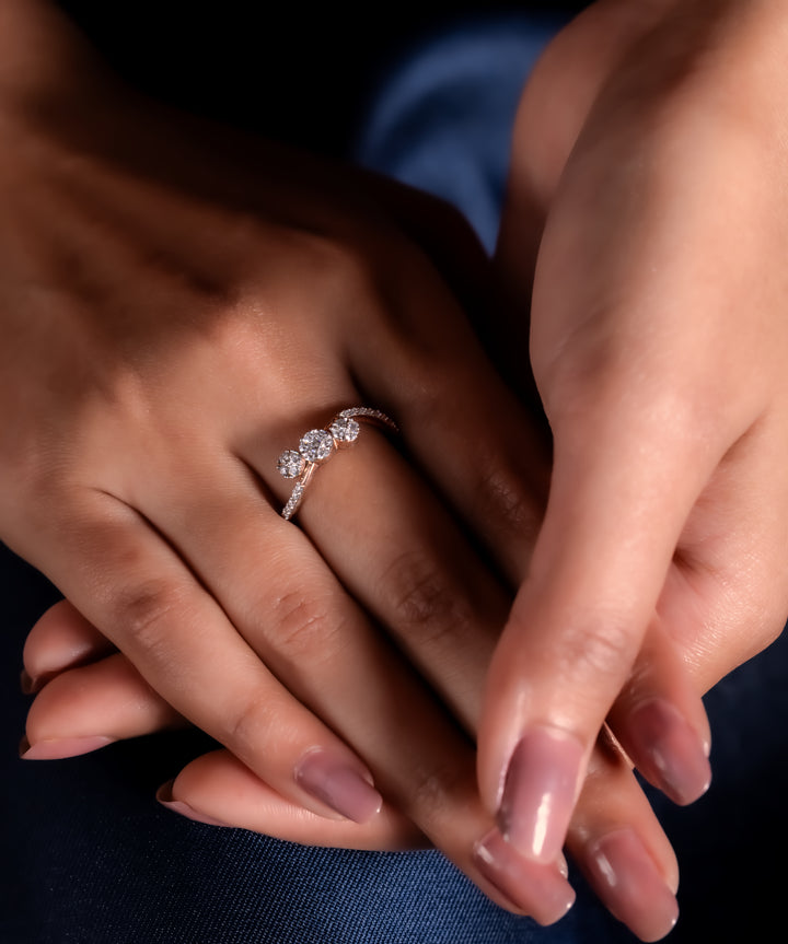 Luminous Petal Ring