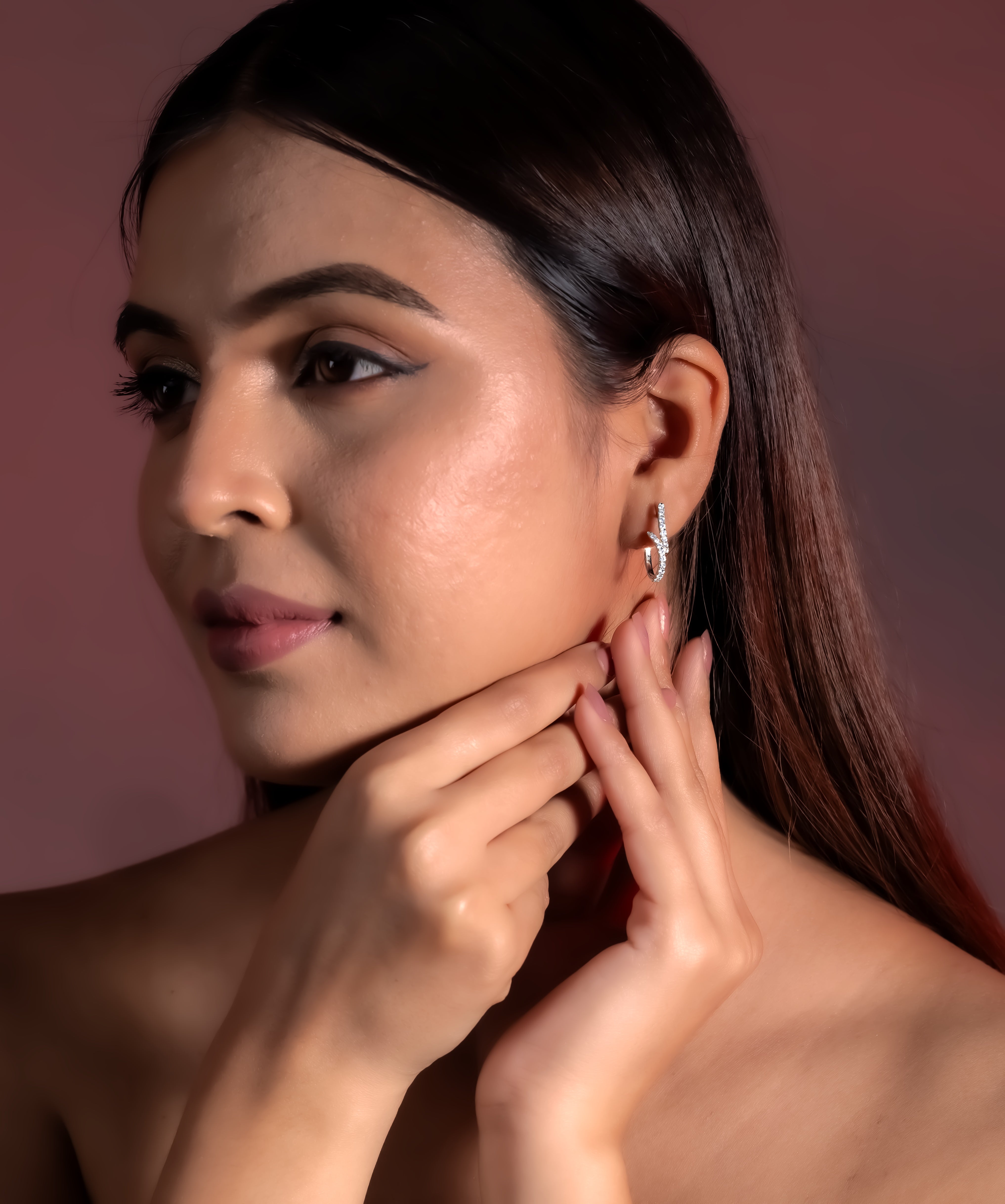 Zig-Zag Hoop Earrings
