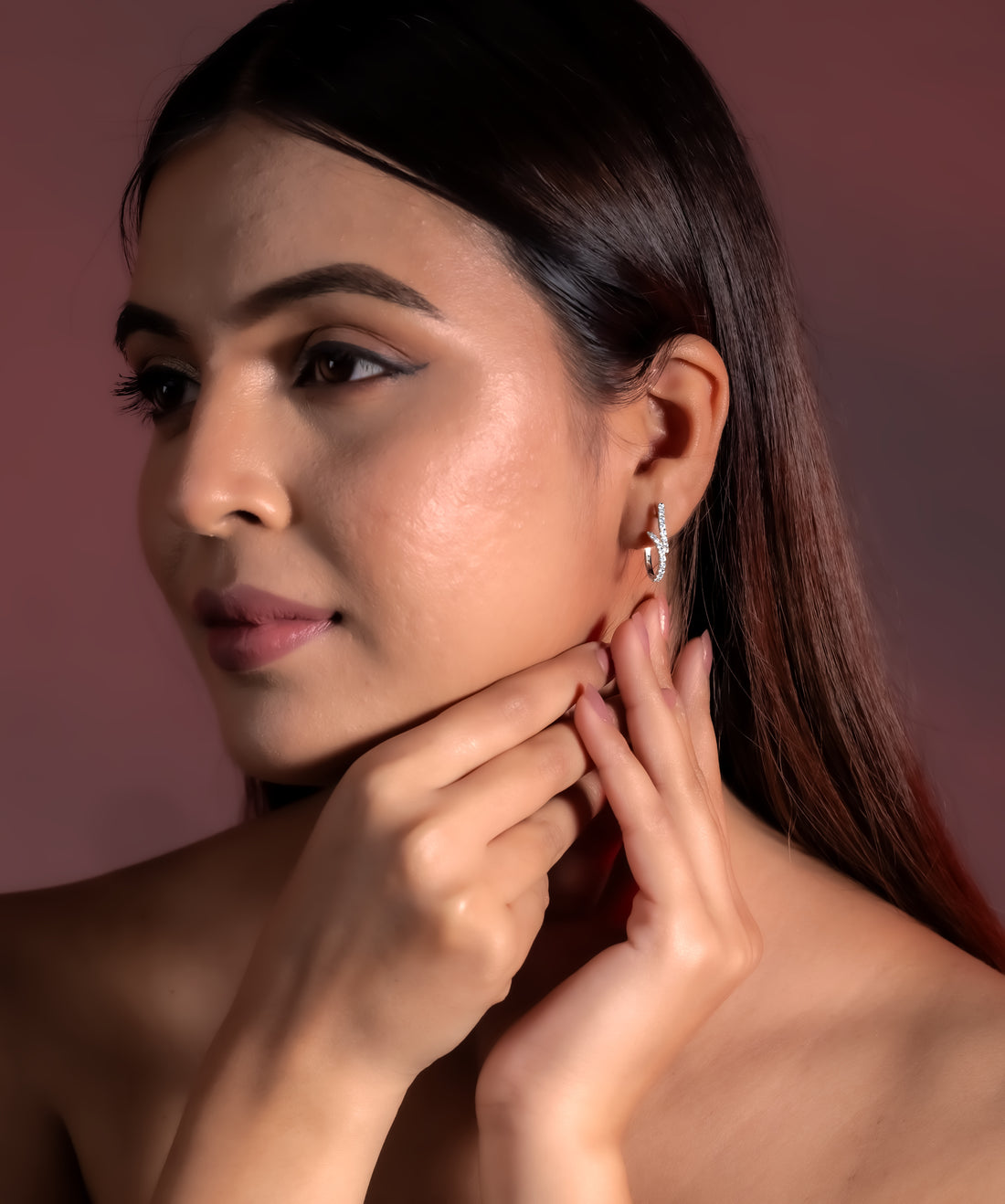 Zig-Zag Hoop Earrings