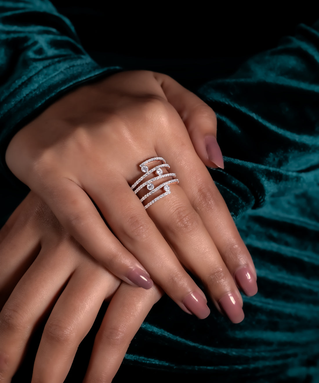 Celestia Glow Multi-Band Ring