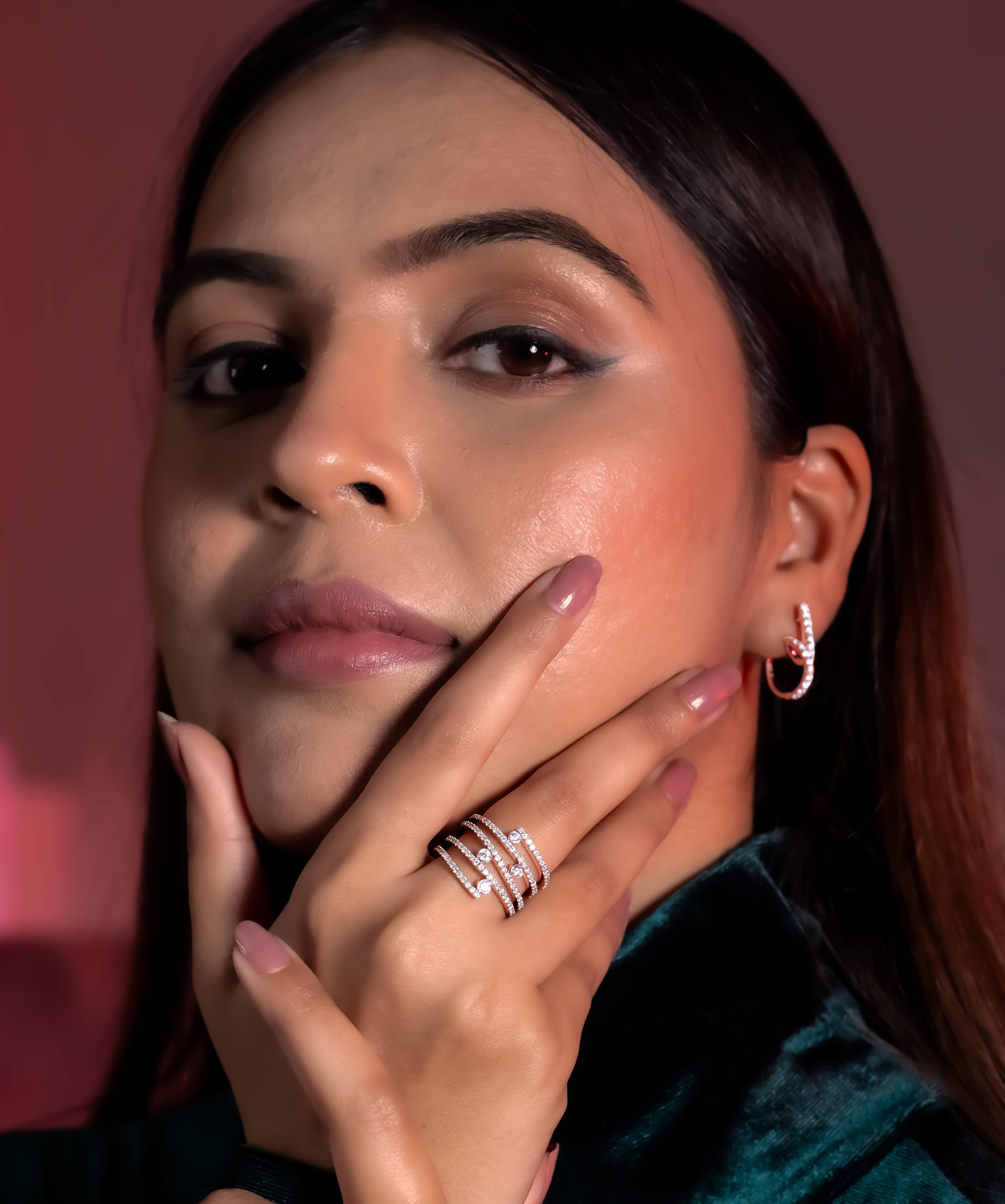 Celestia Glow Multi-Band Ring