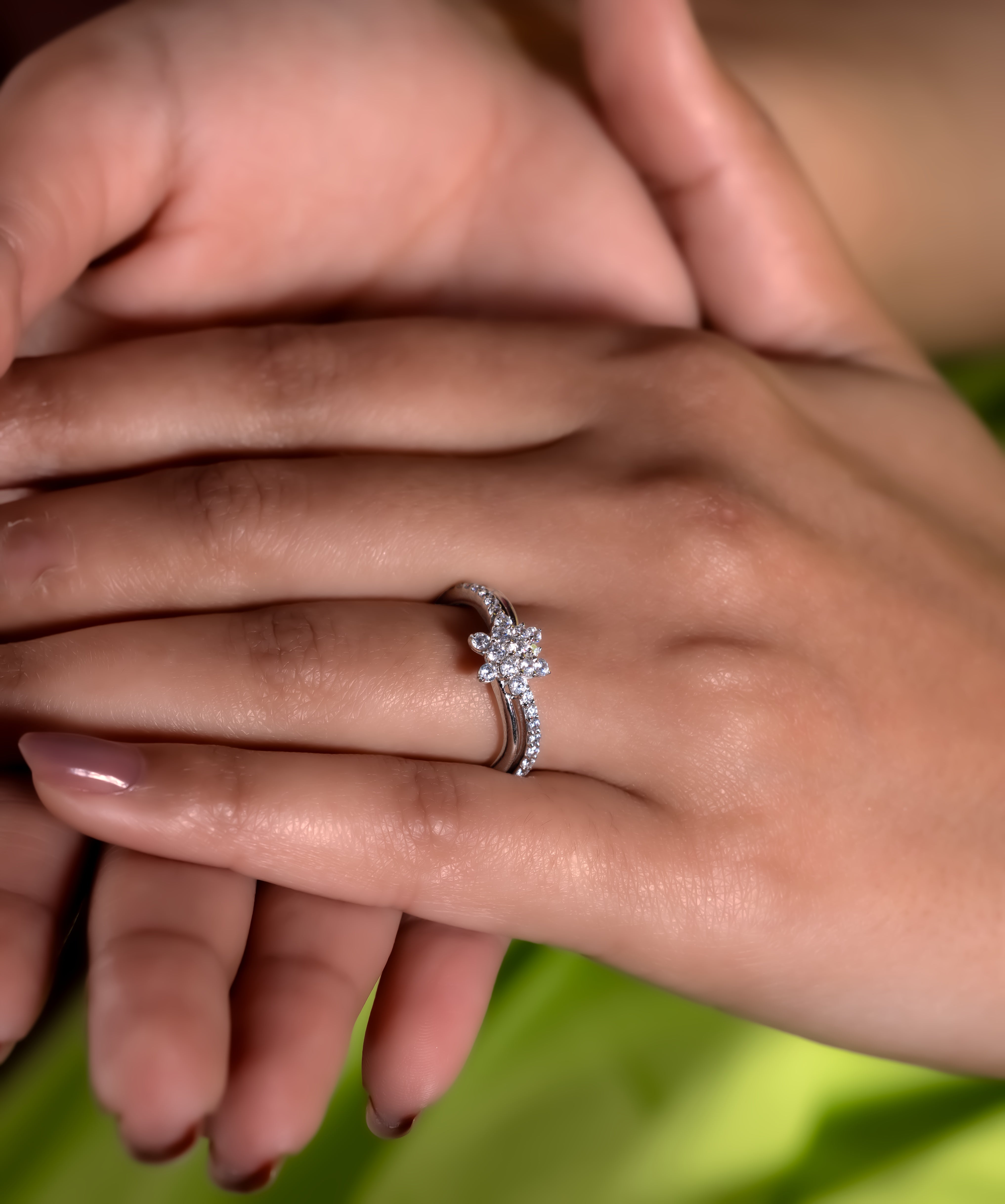 Glacial Bloom Ring