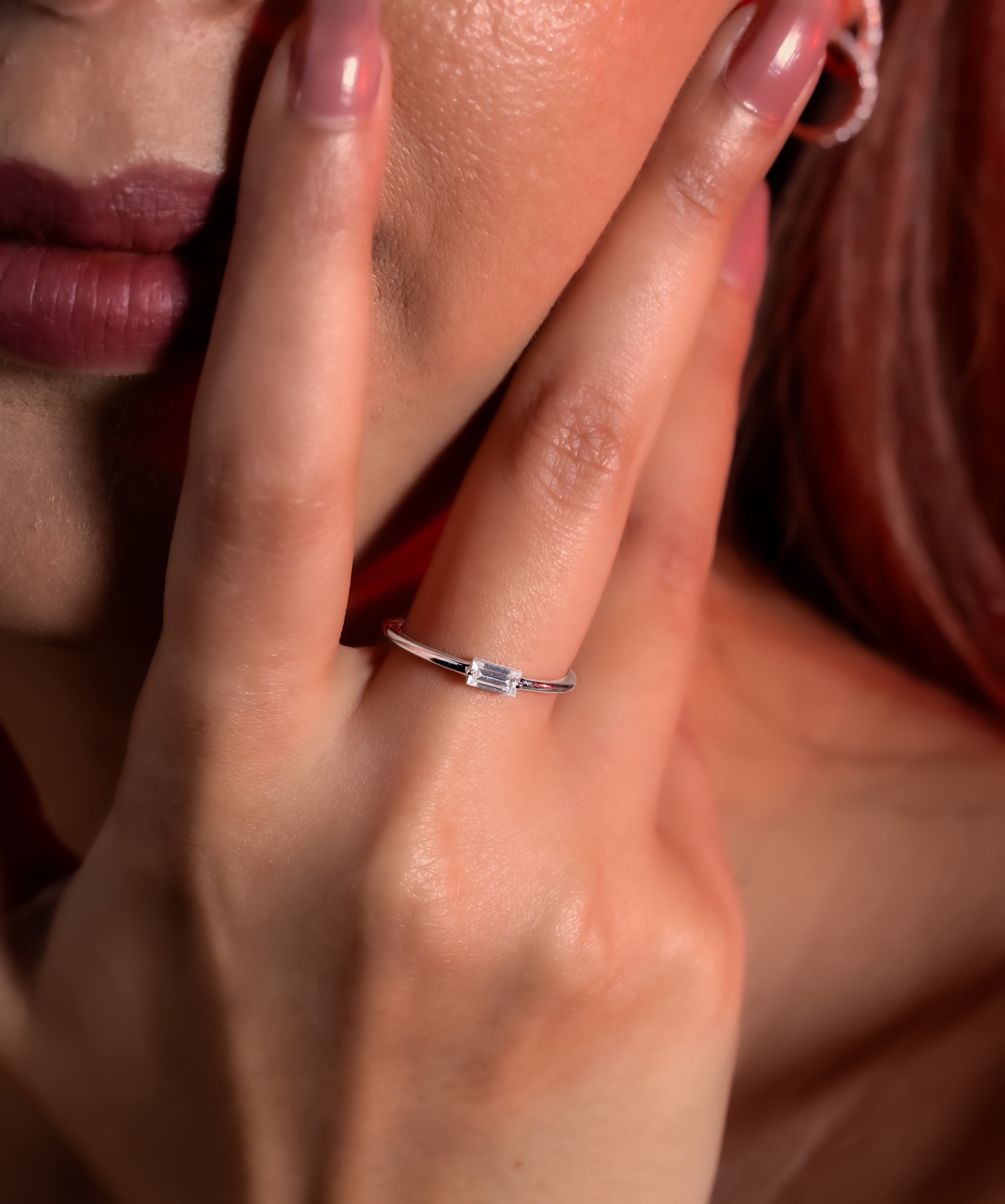 Minimalist Baguette Ring