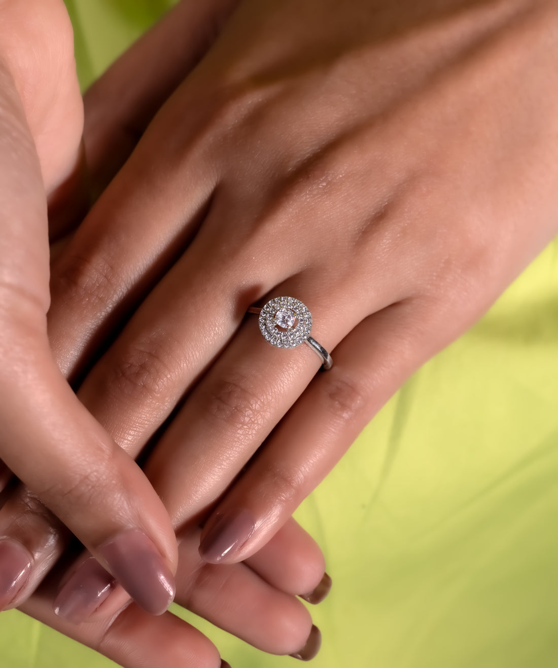 Round Halo Ring