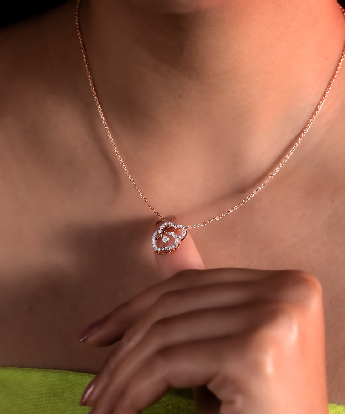 Amorielle Duo Heart Necklace