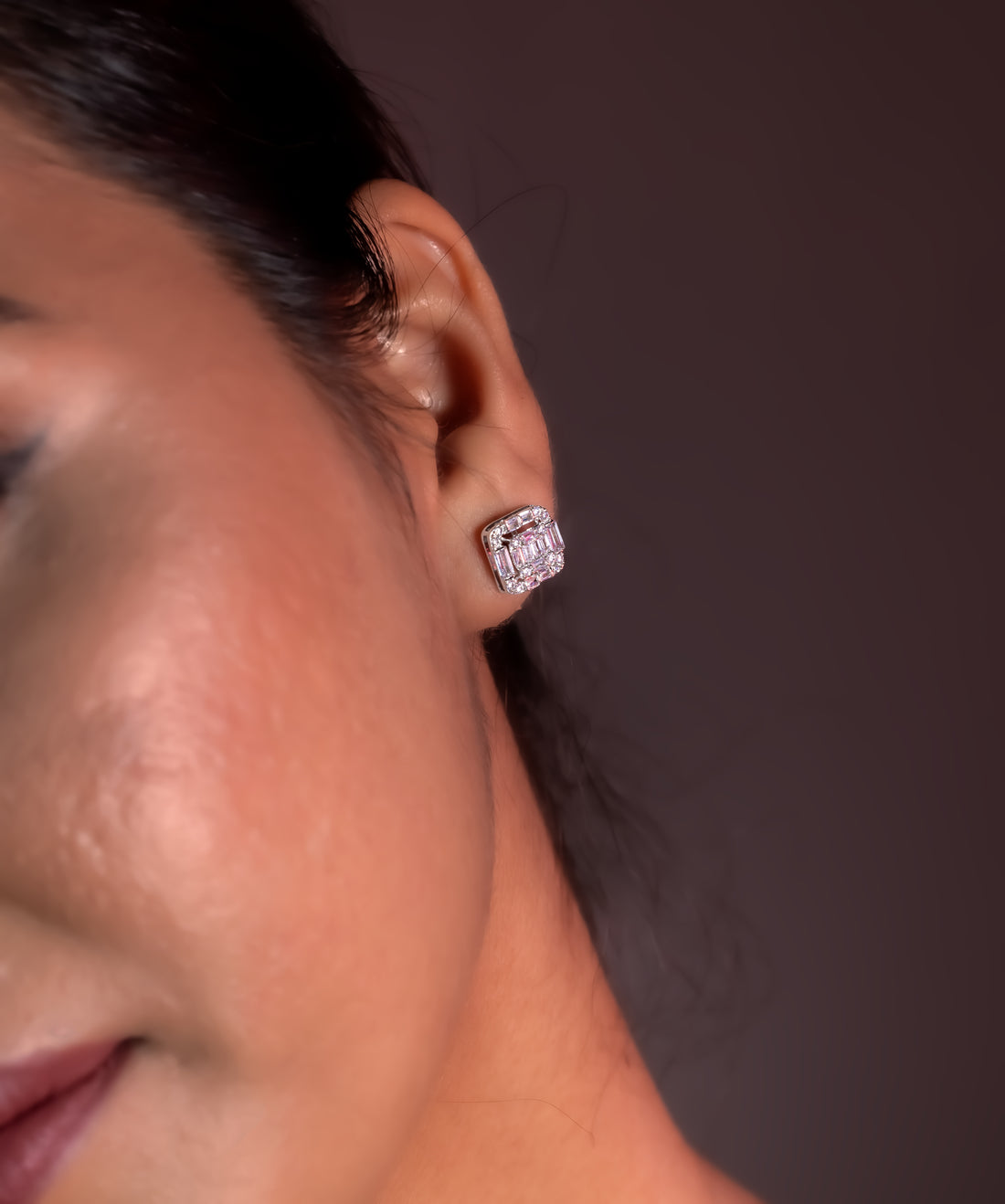 Regal Square Stud Earrings