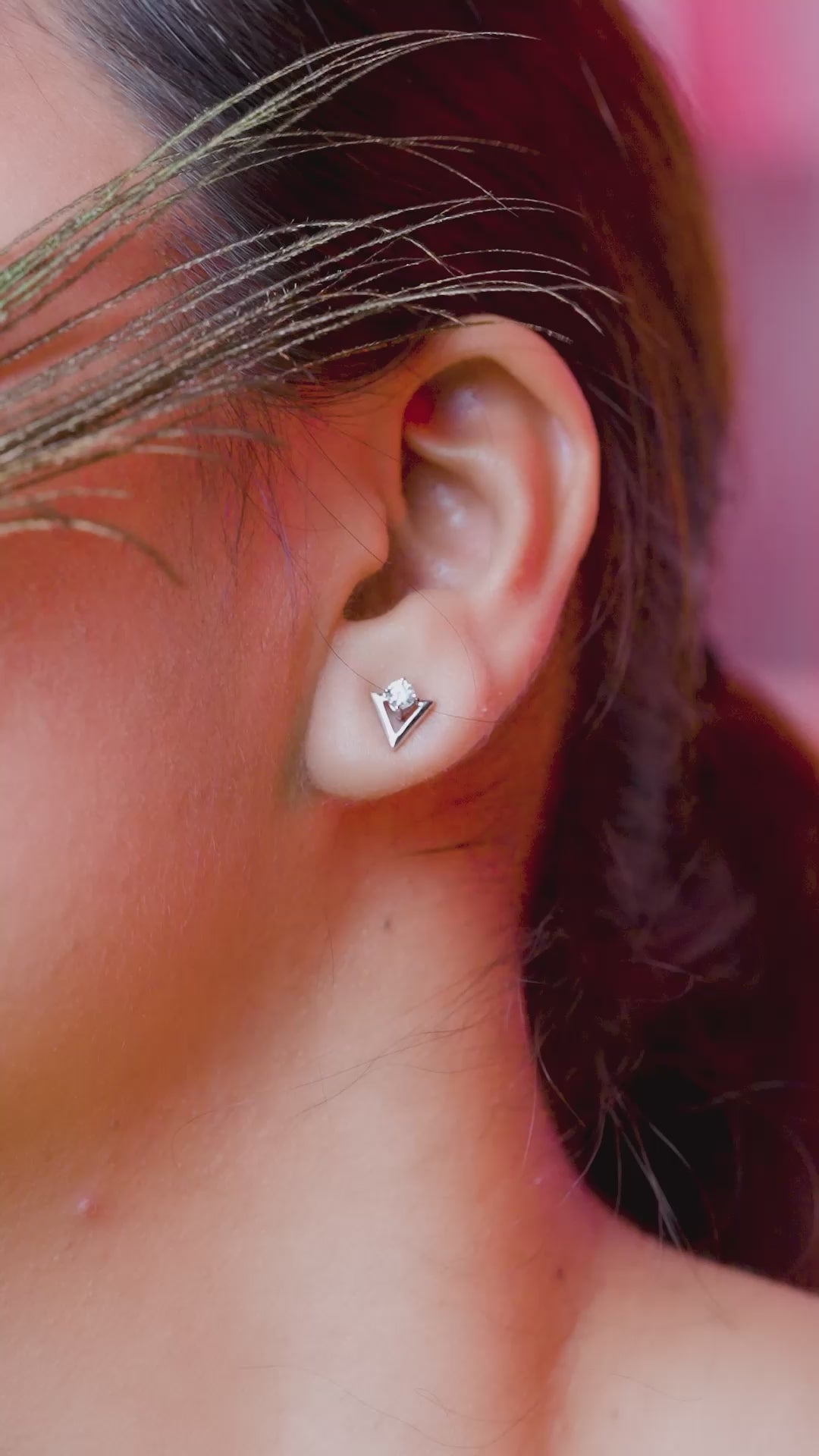 Minimal Prism Triangle Studs