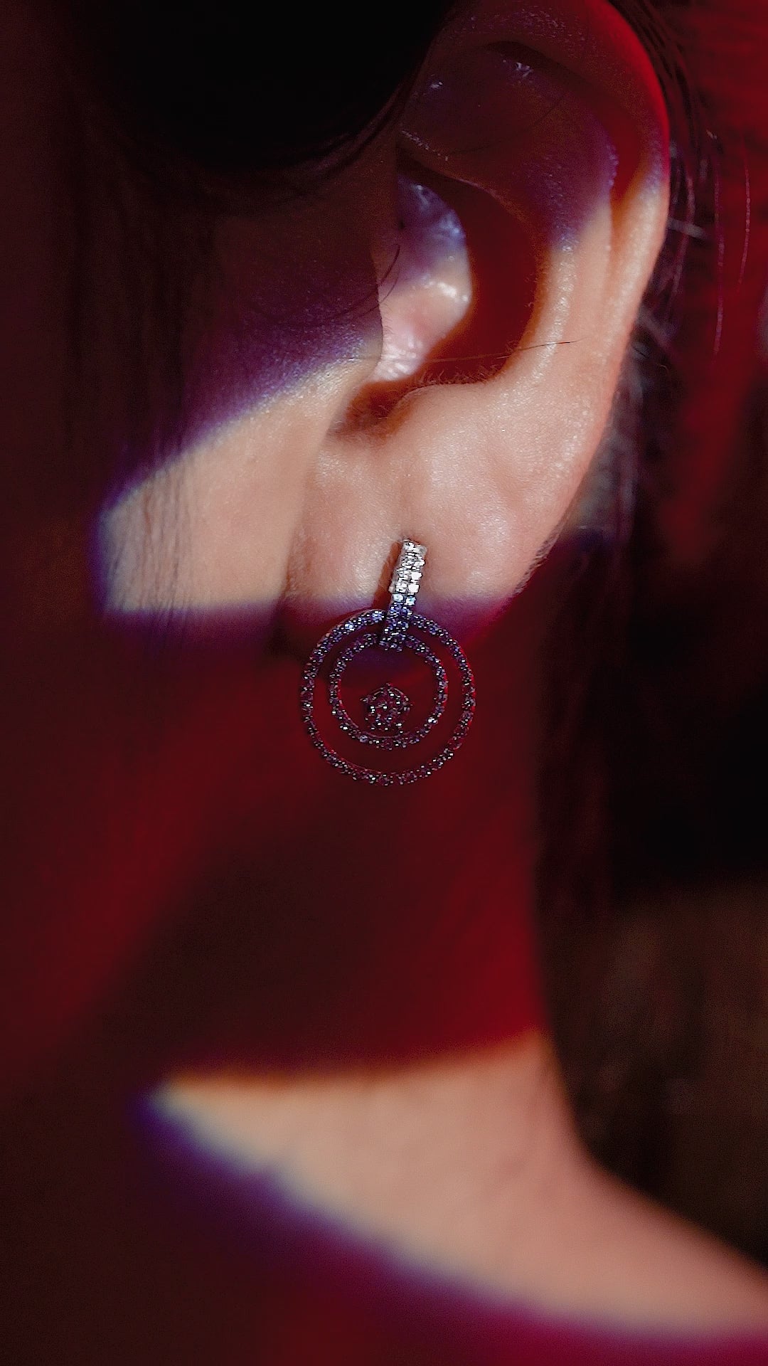 Infinity Double Circle Drop Earrings