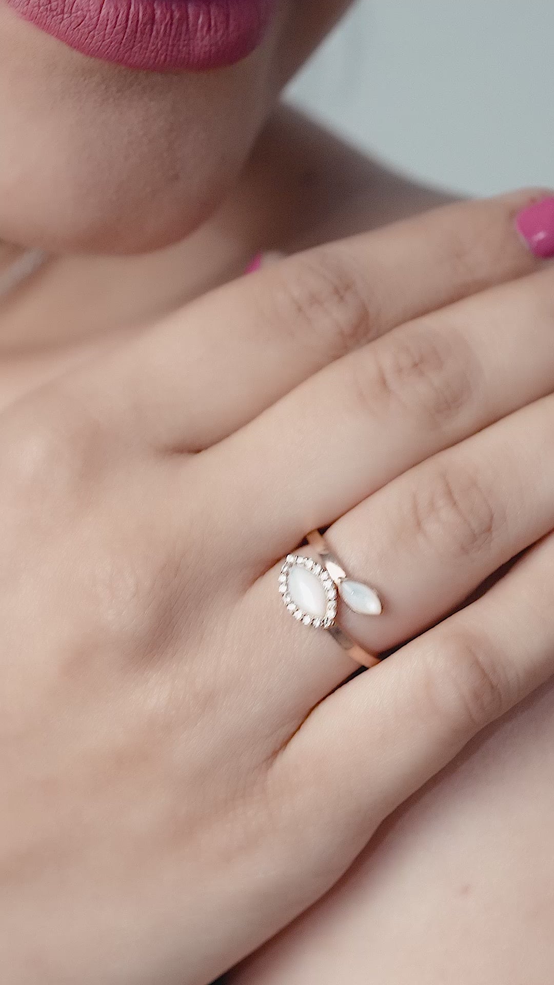 Ethereal Petal Bypass Ring
