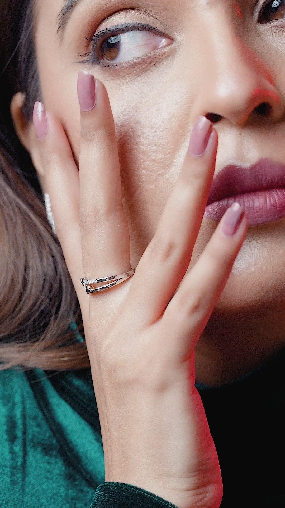 Luna Radiance Twin-Stone Ring
