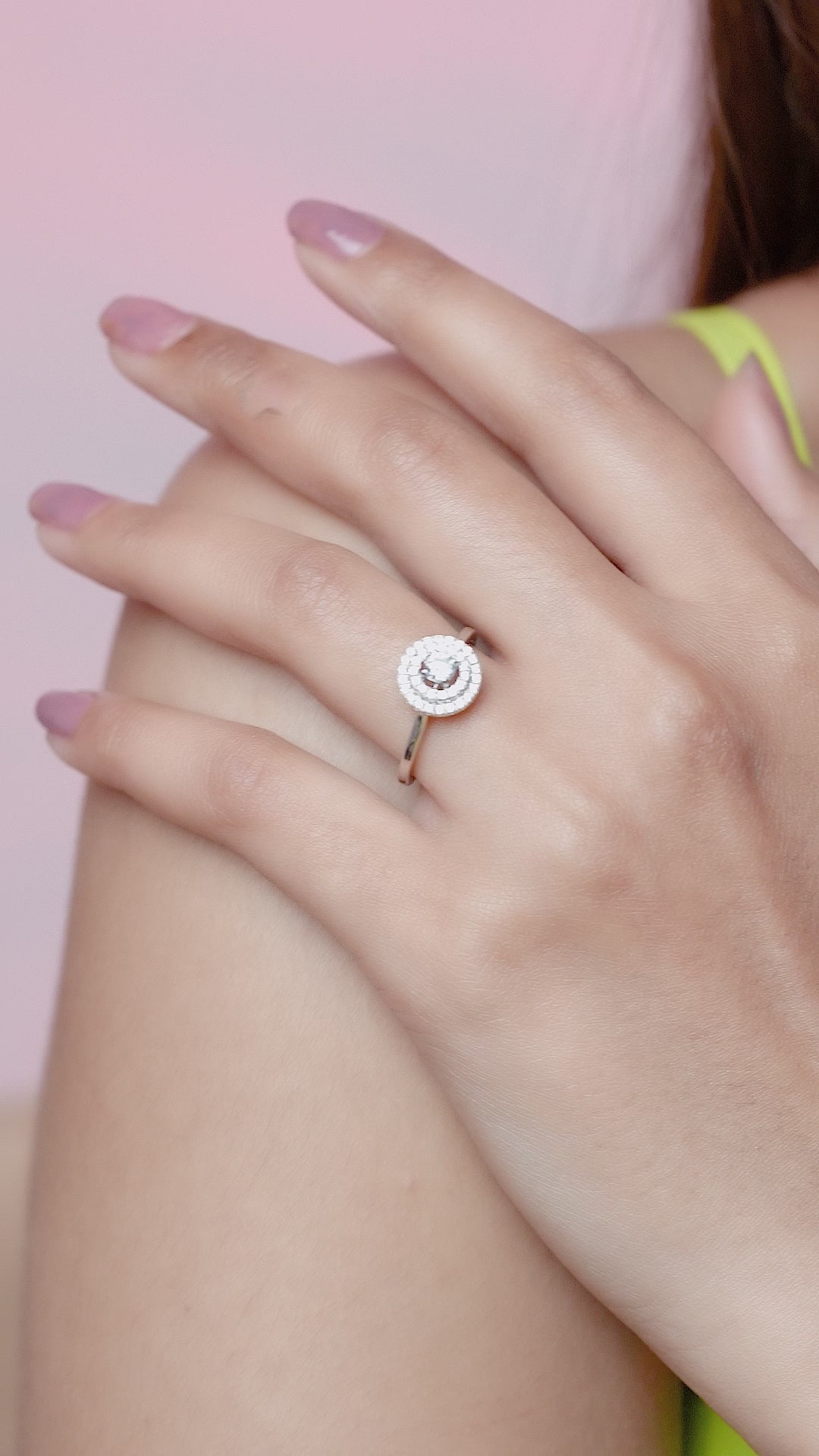 Round Halo Ring