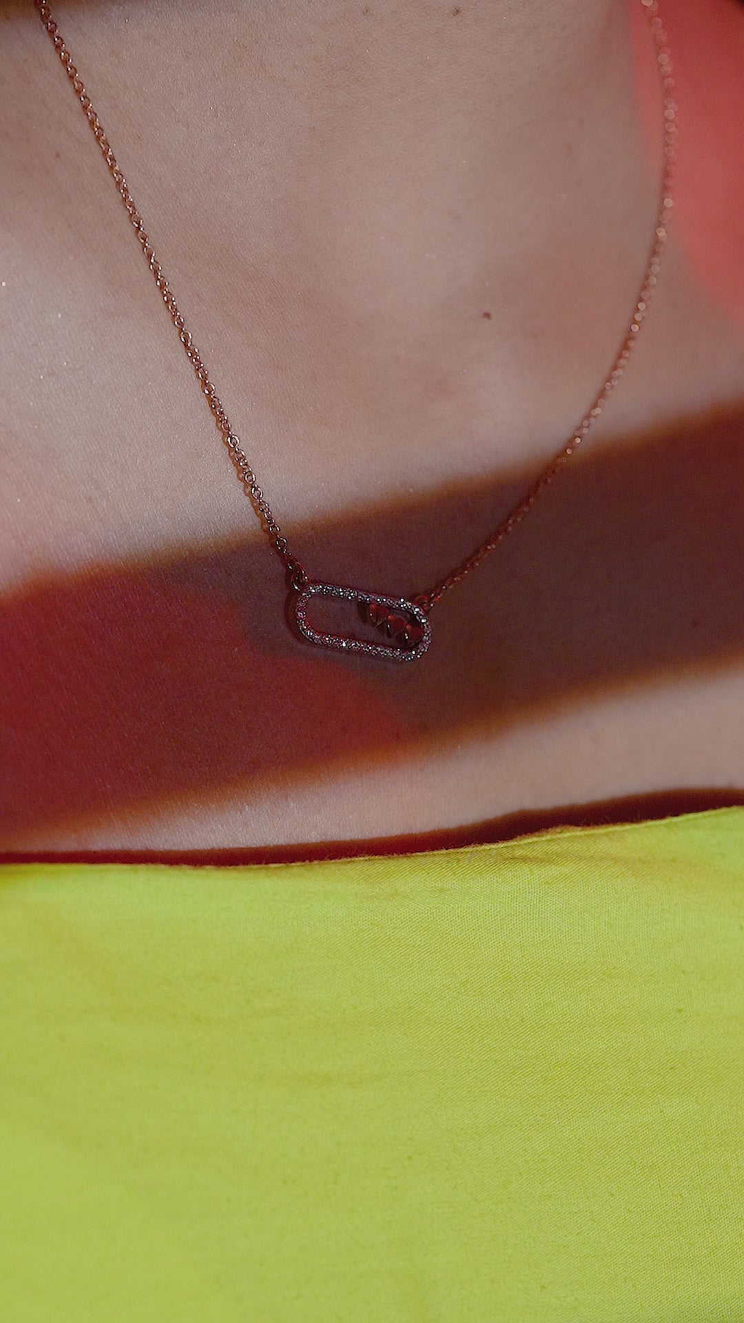 Loventra Hearts Bar Necklace