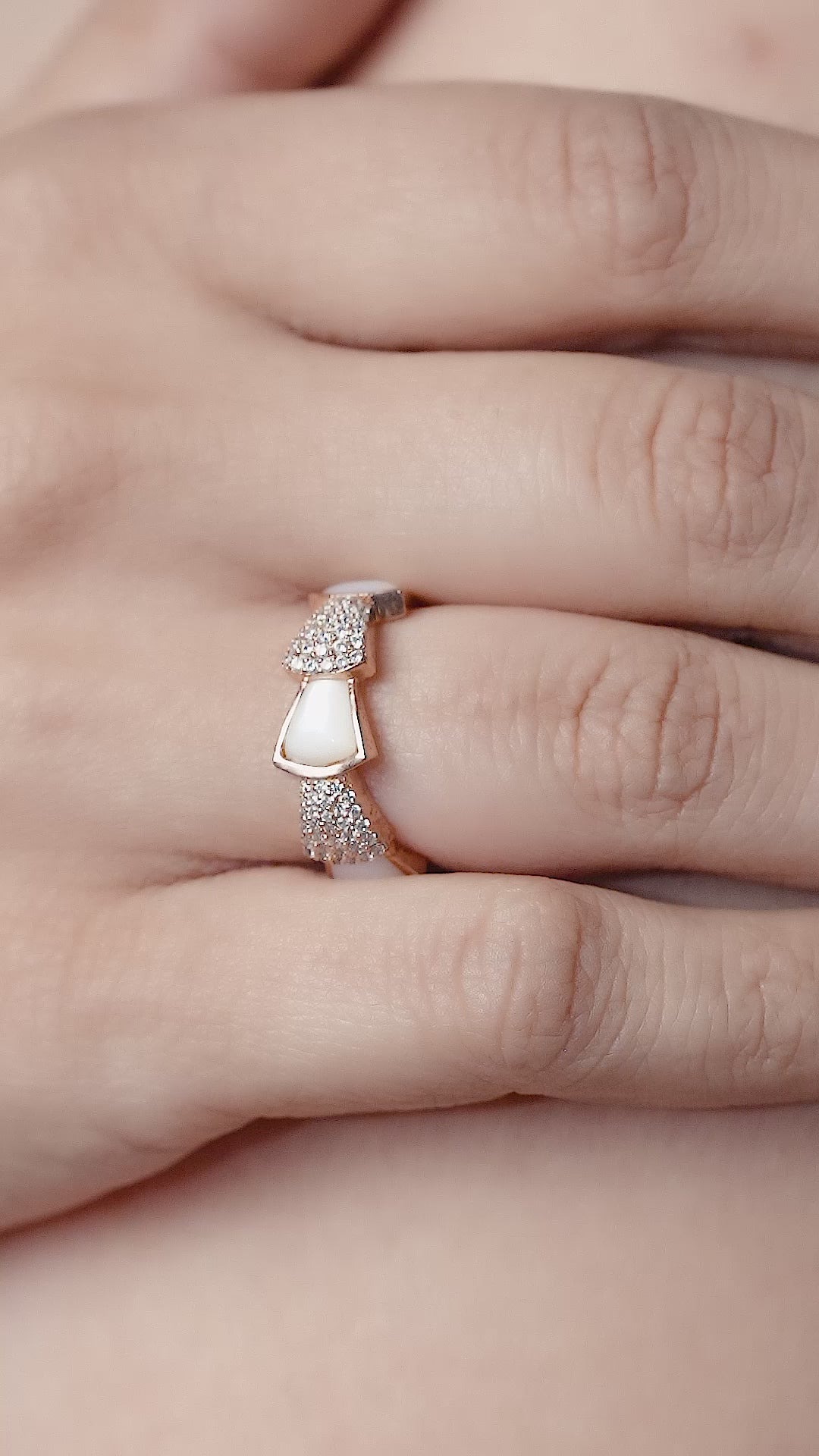 Mosaic Fan Shell Ring
