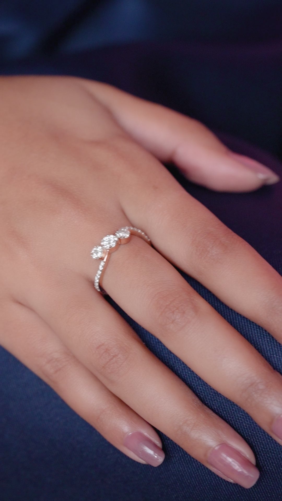 Luminous Petal Ring