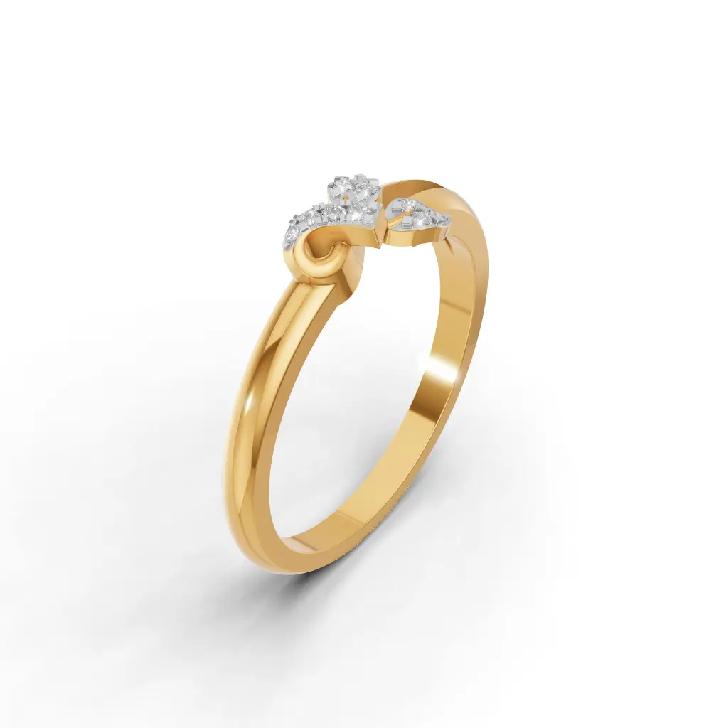 Double Leaves Diamond Ring.webp