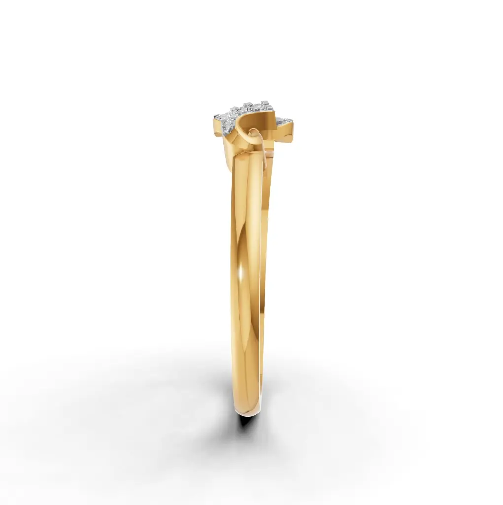 Double Leaves Diamond Ring.webp