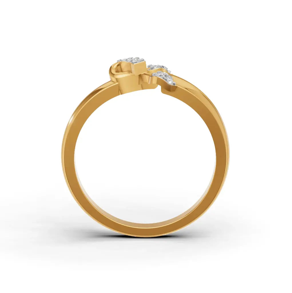 Double Leaves Diamond Ring.webp