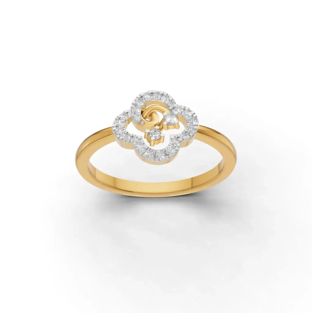 Quatrefoil Diamond Ring