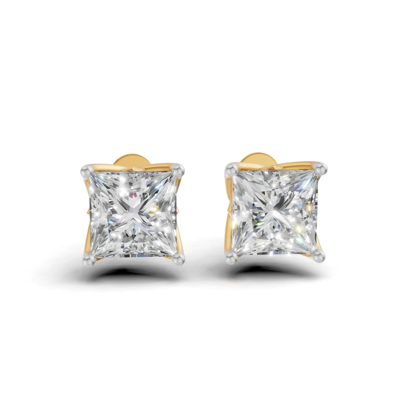 2.01 Carat Modern Princess Stud