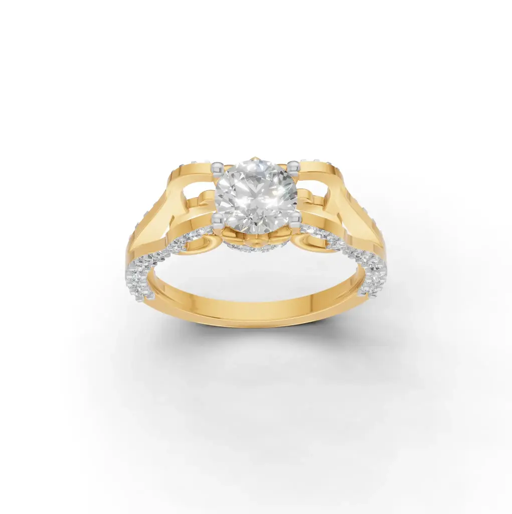 Aurora Glow 1 Carat Solitaire Ring