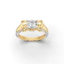 Aurora Glow 1 Carat Solitaire Ring