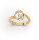 Monstera Leaf Diamond Ring