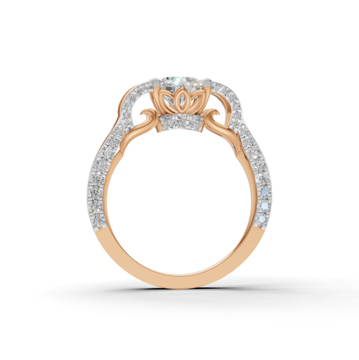 [K-LR-195] Aurora Glow 1 Carat Solitaire Ring