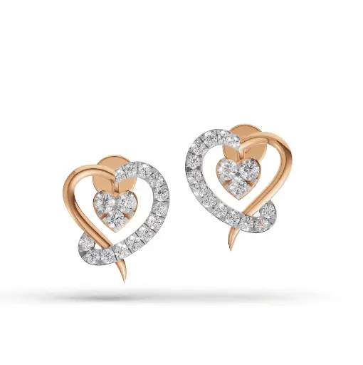 [K-ER-042] Crimson Charms Drop Earring